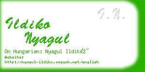 ildiko nyagul business card